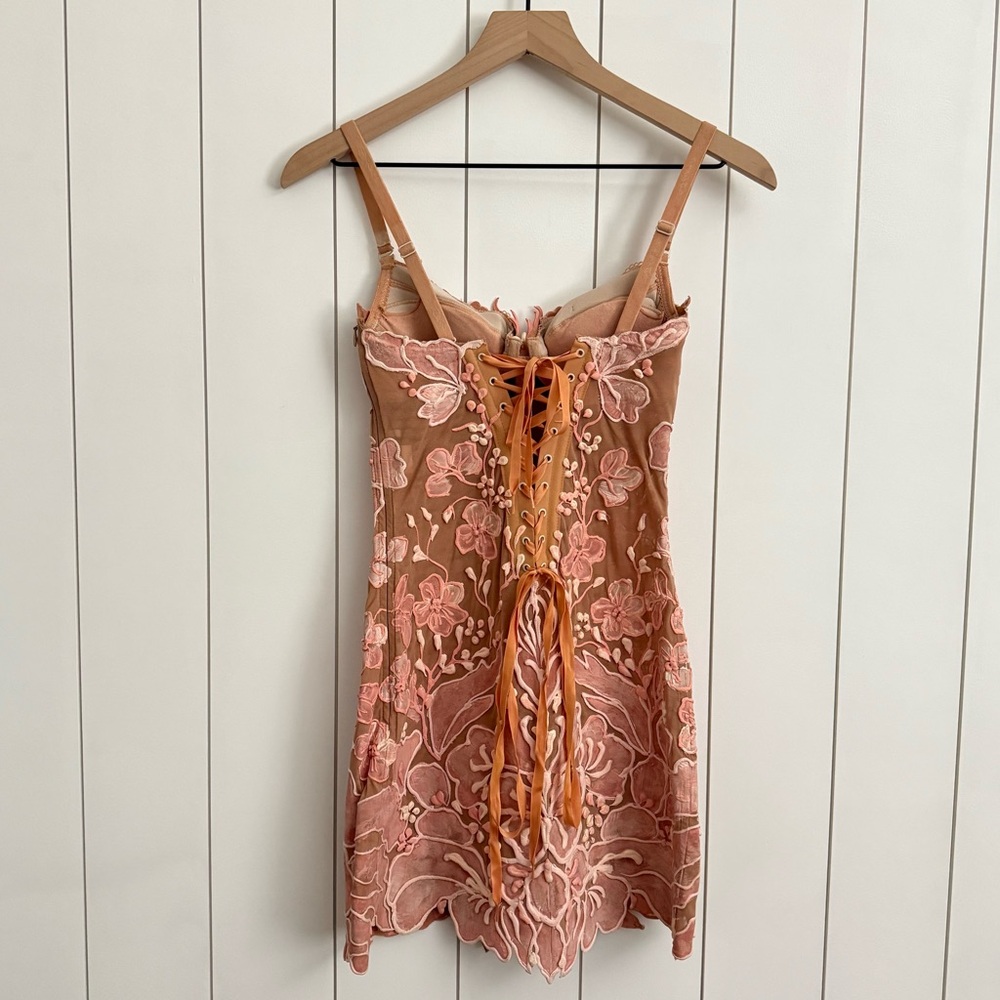 Ema Savahl Pink Floral Corset Mini Dress - Picture 5 of 12